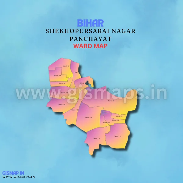 Shekhopursarai Nagar Panchayat Ward Map